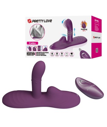 PRETTY LOVE - LUKA SIT-DOWN VIBRADOR CON EFECTO CALOR Y CONTROL REMOTO