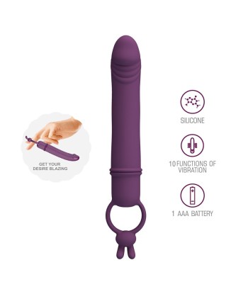 PRETTY LOVE - CORA VIBRADOR FORMA PENE CON ANILLO DE SUJECIÓN