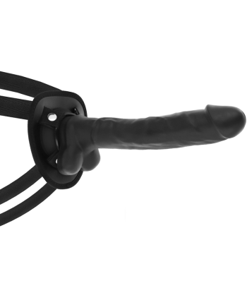 COCK MILLER - ARNÉS SILICONA DENSITY ARTICULABLE COCKSIL NEGRO 24 CM