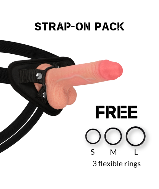 ROCKARMY - ARNÉS LIQUID SILICONE DILDO PREMIUM MUSTANG 18 CM -O- 4.14 CM