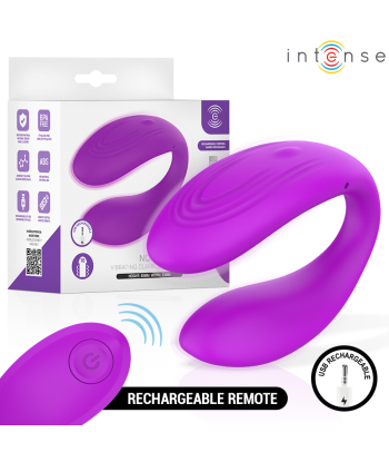 INTENSE - NORA ESTIMULADOR DE PINZA CON VIBRACIÓN MORADO