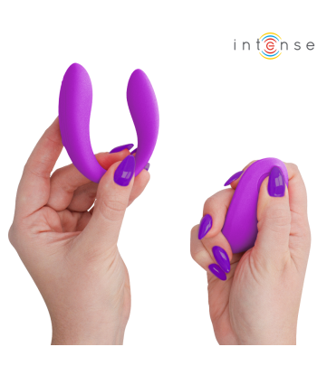 INTENSE - NORA ESTIMULADOR DE PINZA CON VIBRACIÓN MORADO