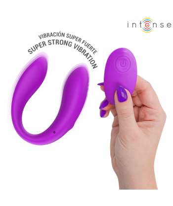 INTENSE - NORA ESTIMULADOR DE PINZA CON VIBRACIÓN MORADO