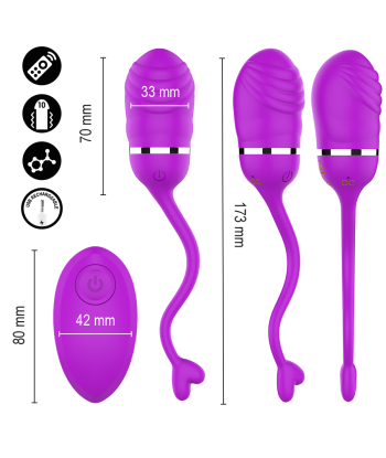 INTENSE - SOOKIE HUEVO VIBRADOR CON CONTROL REMOTO MORADO