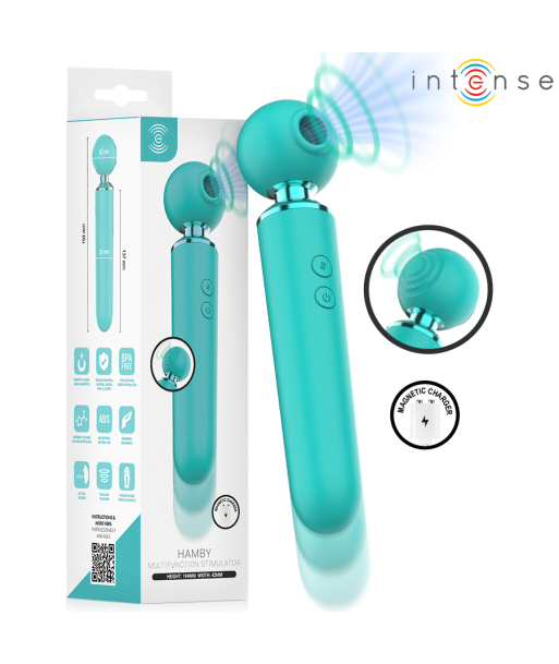 INTENSE - HAMBY ESTIMULADOR MULTIFUNCIÓN CON SUCCIÓN Y VIBRACIÓN
