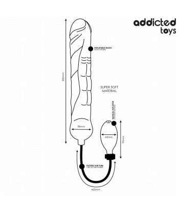 ADDICTED TOYS - DILDO INFLABLE XL MODELO 3