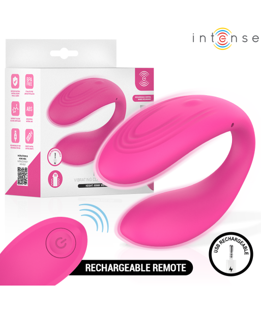 INTENSE - NORA ESTIMULADOR DE PINZA CON VIBRACIÓN ROSA