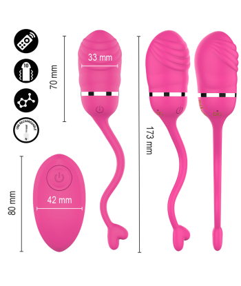 INTENSE - SOOKIE HUEVO VIBRADOR CON CONTROL REMOTO ROSA