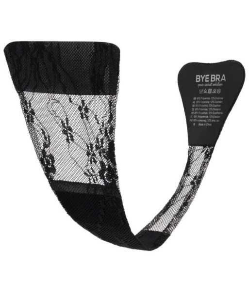 BYE-BRA - TANGA ADHESIVO ENCAJE BEIGE TALLA ÚNICA