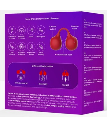 SNAIL VIBE - TWINN VIBRADOR DE DEDO CEREZA