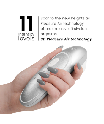 WOMANIZER - PRO VIBRANT ESTIMULADOR DE CLÍTORIS GRIS PLATA