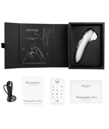 WOMANIZER - PRO VIBRANT ESTIMULADOR DE CLÍTORIS GRIS PLATA