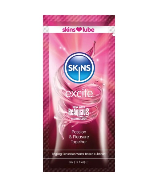 SKINS - EXCITE LUBRICANTE BASE DE AGUA MONODOSIS 5 ML