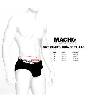 MACHO - MS24R CALZONCILLO BRIEF DARK ROJO S