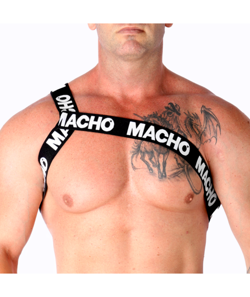 MACHO - ARNÉS ROMANO BLANCO L-XL