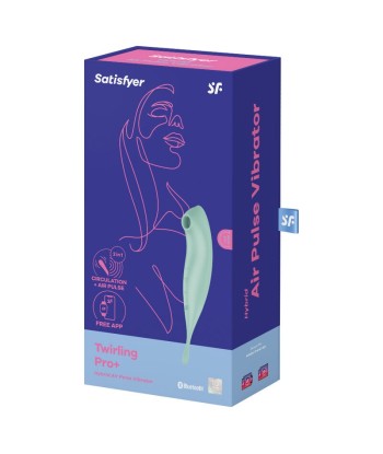 SATISFYER - TWIRLING PRO ESTIMULADOR Y VIBRADOR APP VERDE