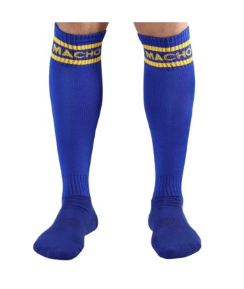 MACHO - CALCETINES LARGOS TALLA ÚNICA AZUL