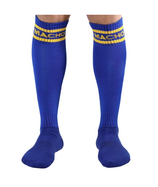 MACHO - CALCETINES LARGOS TALLA ÚNICA AZUL