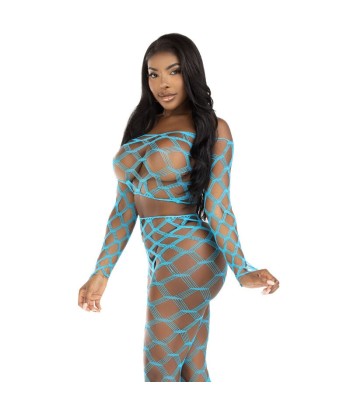 LEG AVENUE - TOP and LEGGINS HARDCORE AZUL