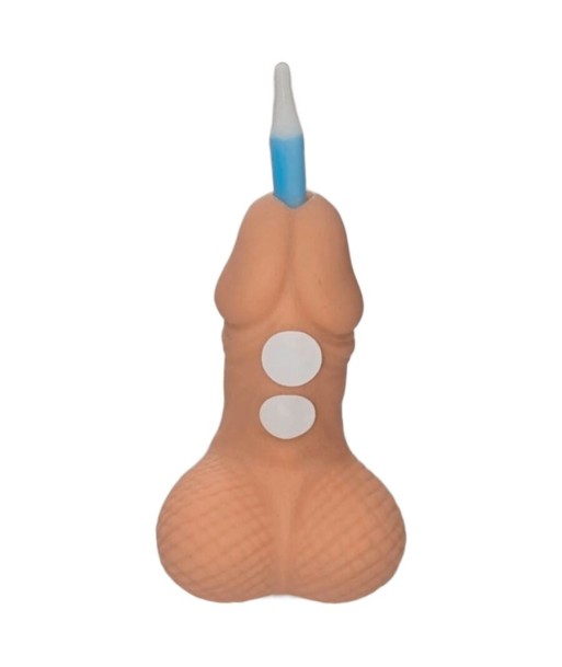 DIABLO PICANTE - PENE TONO CLARO VELA NÚMERO CUMPLEAÑOS