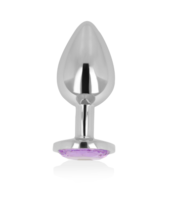 OHMAMA - PLUG ANAL CON CRISTAL VIOLETA 8 CM