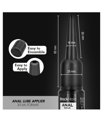 BLACK HOLE - APLICADOR DE LUBRICANTE ANAL TALLA S 30 ML