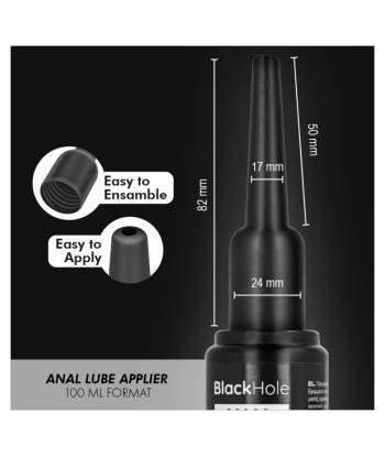 BLACK HOLE - APLICADOR DE LUBRICANTE ANAL TALLA L 100 ML