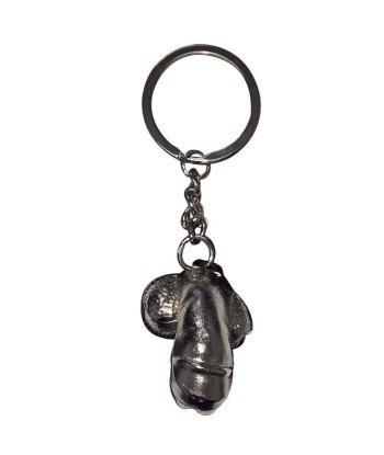 DIABLO PICANTE - LLAVERO METAL PENE ENCOGIDO PLATA