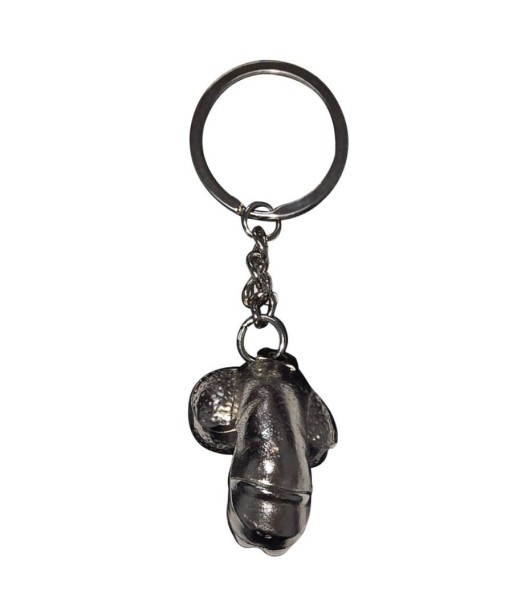 DIABLO PICANTE - LLAVERO METAL PENE ENCOGIDO PLATA