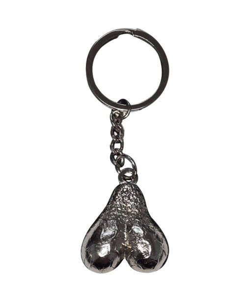 DIABLO PICANTE - LLAVERO METAL HUEVOS PLATA