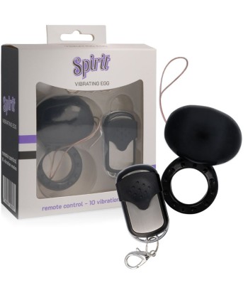 SPIRIT - ANILLO VIBRADOR CONTROL REMOTO NEGRO