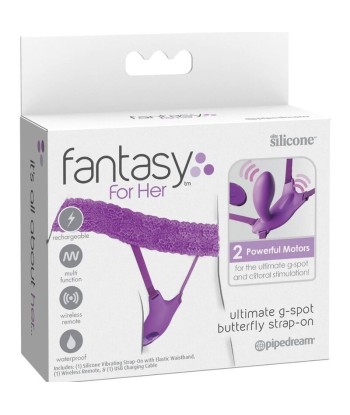 FANTASY FOR HER - ARNES MARIPOSA G-SPOT CON VIBRADOR, RECARGABLE and CONTROL REMOTO VIOLETA