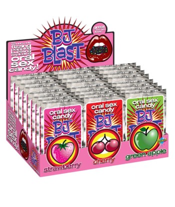 PIPEDREAMS - BJ BLAST CARAMELO SEXO ORAL SURTIDO DISPLAY - 36 UDS