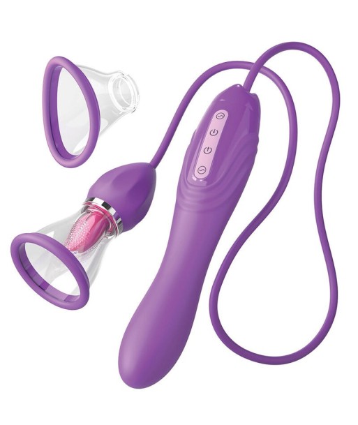 FANTASY FOR HER - ULTIMATE PLEASURE MAX MANGUERA DE SUCCIÓN CON LENGUA ESTIMULADORA MORADO