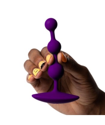 ROMP - AMP PURPLE BOLAS ANALES FLEXIBLES DE SILICONA 12,5 CM MORADO