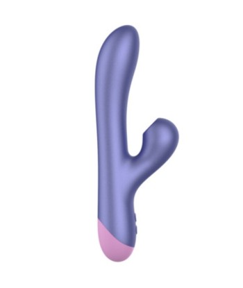ROMP - PULSE VIBRADOR RABBIT DUAL PUNTO G AZUL ELÉCTRICO