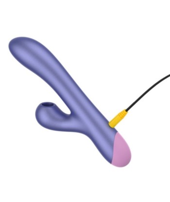 ROMP - PULSE VIBRADOR RABBIT DUAL PUNTO G AZUL ELÉCTRICO