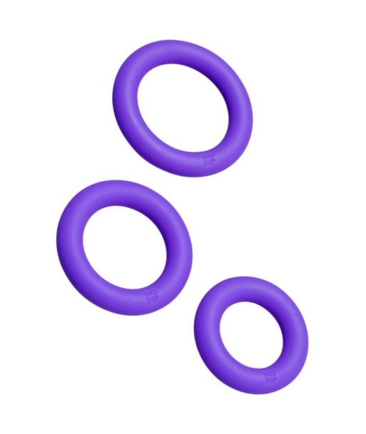 ROMP - REMIX TRIO SET DE 3 ANILLOS PARA PENE SILICONA MORADO