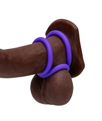 ROMP - REMIX TRIO SET DE 3 ANILLOS PARA PENE SILICONA MORADO