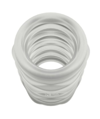 ROMP - MOSH MASTURBADOR MASCULINO TRANSPARENTE CON FUNDA REVERSBLE DE 6 CM