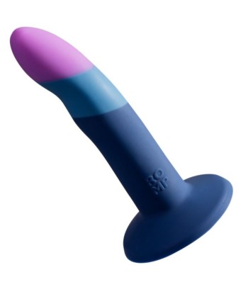 ROMP - PICCOLO ARNÉS DILDO SILICONA CON VENTOSA TRICOLOR 14 CM