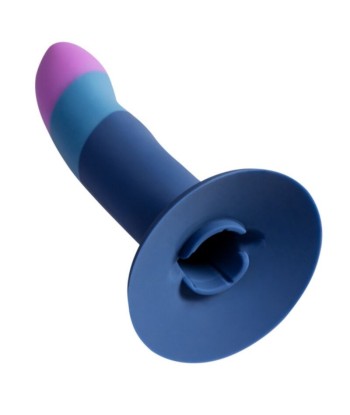 ROMP - PICCOLO ARNÉS DILDO SILICONA CON VENTOSA TRICOLOR 14 CM