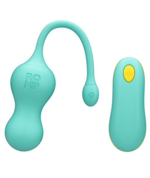 ROMP - CELLO HUEVO VIBRADOR MULTIFUNCIÓN TURQUESA CONTROL REMOTO