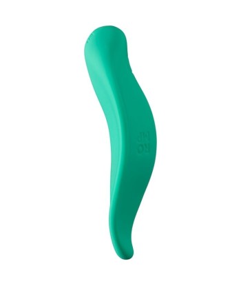ROMP - WAVE VIBRADOR ESTIMULADOR DE CLÍTORIS FORMA ERGONÓMICA VERDE AGUA