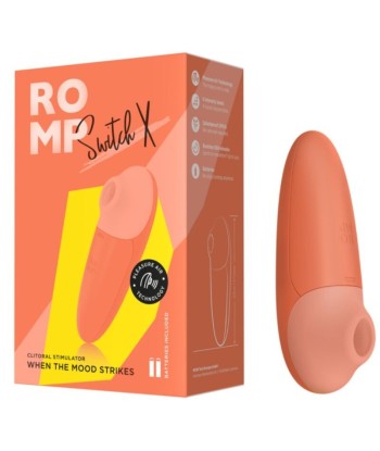 ROMP - SWITCH X ESTIMULADOR DE CLÍTORIS 6 NIVELES NARANJA
