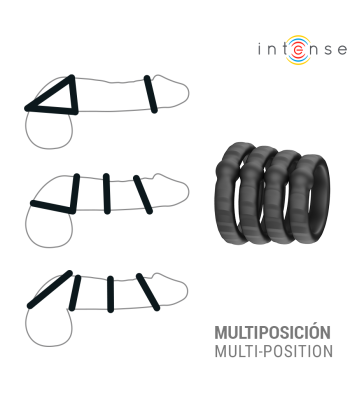INTENSE - MICHIEL SET DE 4 ANILLOS MODELO 10