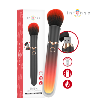 INTENSE - EMILIA VIBRADOR BROCHA CON EFECTO CALOR 16 CM