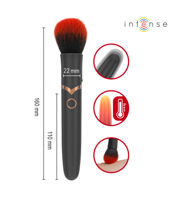 INTENSE - EMILIA VIBRADOR BROCHA CON EFECTO CALOR 16 CM