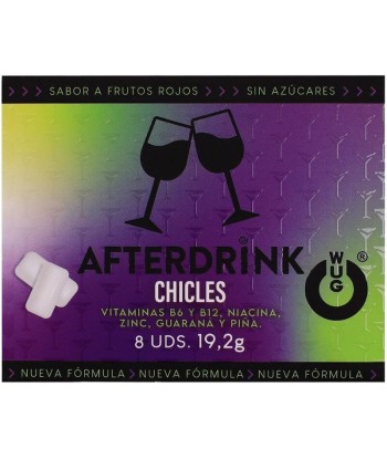 WUG After Drink – El chicle funcional que te ayuda a recuperar energía tras la noche BLISTER 8 UDS