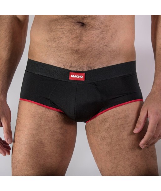 MACHO - MS24R CALZONCILLO BRIEF DARK ROJO XL